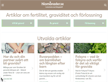 Tablet Screenshot of niomanader.se
